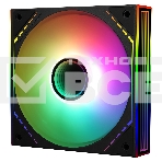 Кулер для корпуса Thermalright TL-M12-S (120x124x25mm, 4-pin PWM, ARGB, 47.6CFM, 23.2dBA, 1500RPM, Black), фото9