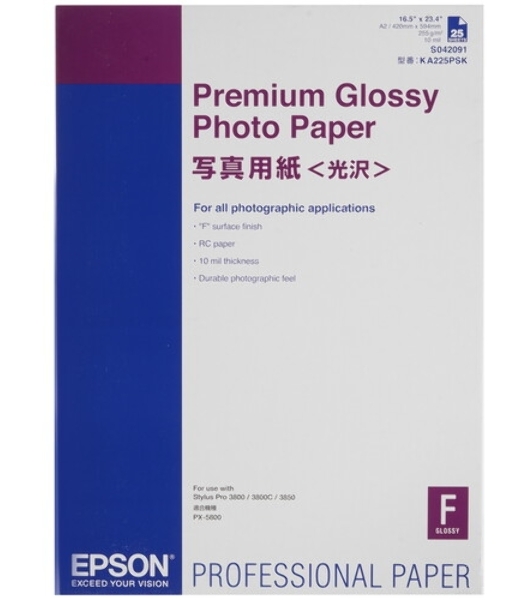 Бумага EPSON C13S042091 Premium Glossy Photo PaperA2 EPSON 25s