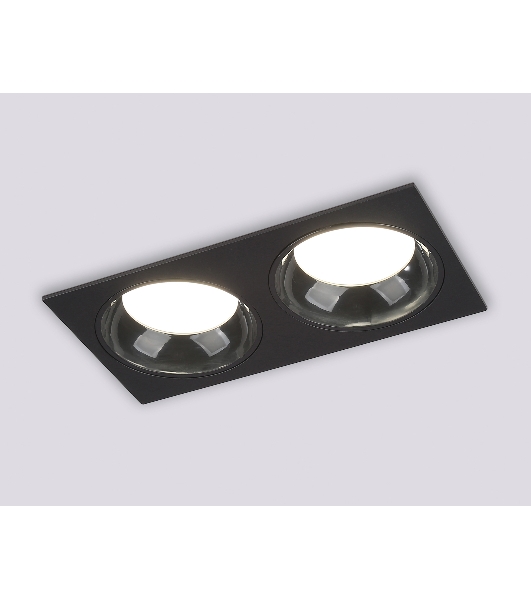 Светильник Ambrella light TN52344/2 SBK/GBK черный песок/черный глянец GX53 max 12W 220*115*25