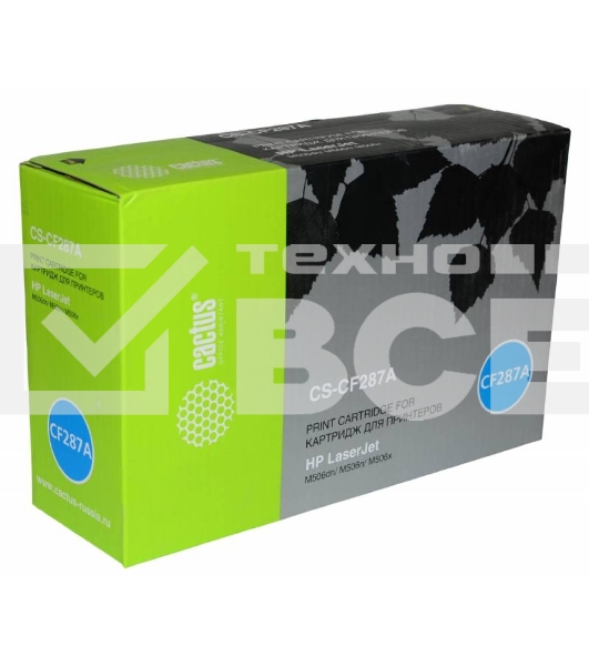 Картридж лазерный Cactus CS-CF287A черный (9000 стр.) для HP LJ M506dn/M506n/M506x