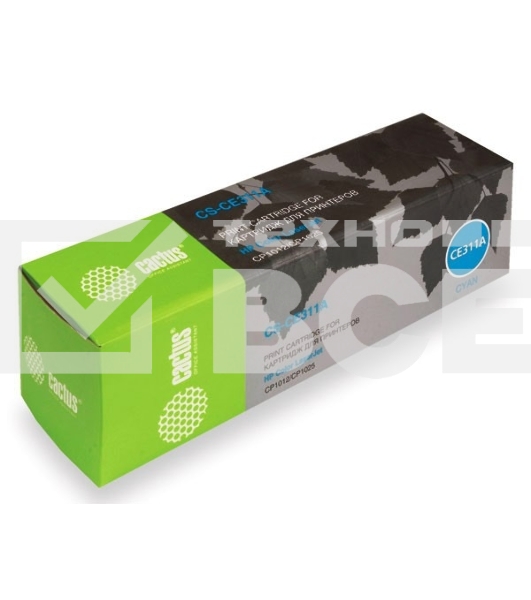Картридж лазерный Cactus CS-CE311A голубой (1000 стр.) для HP LJ CP1012Pro/CP1025