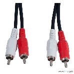 Кабель PERFEO 2xRCA вилка - 2xRCA вилка, длина 1 м, фото 1