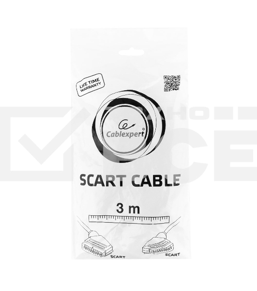 Кабель аудио/видео Gembird CCV-518, SCART / SCART, 21pin, 3м
