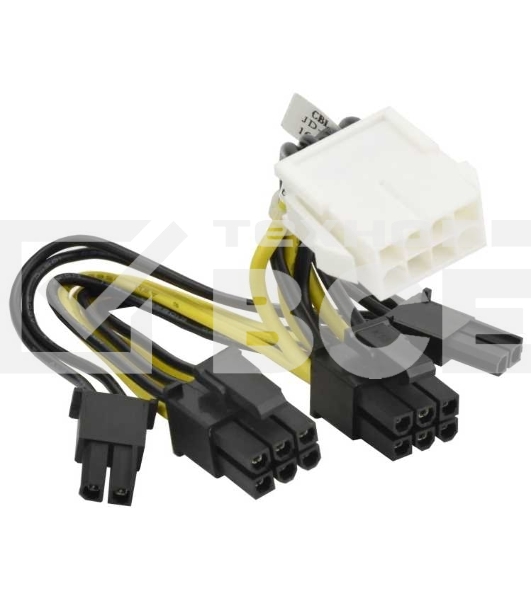 Кабель Supermicro CBL-PWEX-1040 PWYCB,GPU,2x4M/CPU to two (2x3F+2x1F)/PCIe,P4.2, 5CM,16/20AW