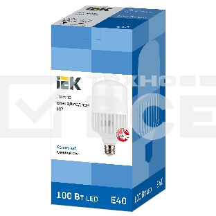 Лампа светодиодная HP 100Вт 230В 6500К E40  LLE-HP-100-230-65-E40 IEK