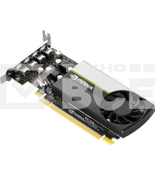 Видеокарта PNY GPU NVIDIA VCNT1000-8GB-SB PCI-Express 3.0 x16, LP8 GB GDDR6 128-bit, 4x Mini DP 1.4, 1x LP bracket.