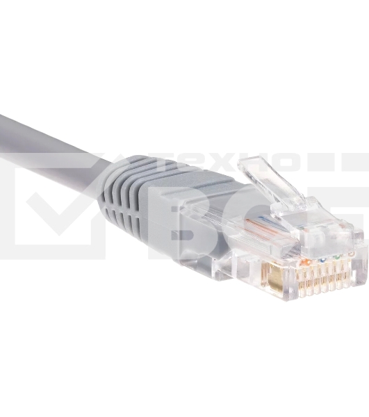 Патчкорд литой 'Telecom' UTP кат.5e 50,0м серый
