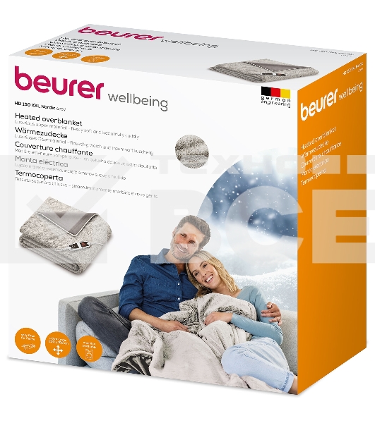 Электрическое одеяло для тела Beurer HD 150 XXL Nordic 150 Вт (431.05)