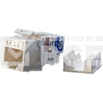 Вставка Keystone Jack Hyperline KJ9-8P8C-C6-90-WH RJ-45(8P8C), категория 6, белая, фото2