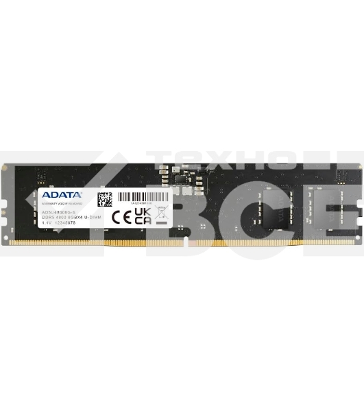 Оперативная память ADATA, DDR5, 8GB (1x8GB), 4800MHz, CL40, UDIMM