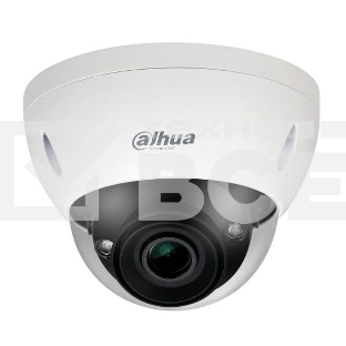 Уличная купольная IP-видеокамера DAHUA с ИИ4Мп; 1/1.8” CMOS; моторизованный объектив 2.7~12мм; механический ИК-фильтр; WDR(140дБ); чувствительность 0.0007лк@F1.8; сжатие: H.265+, H.265, H.264+, H.264