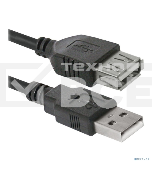 Кабель USB Defender USB02-10 USB2.0 AM-AF, 3.0м