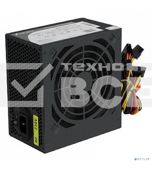 Блок питания Powerman PM-600ATX-F-BL, 600Вт, 120мм, черный