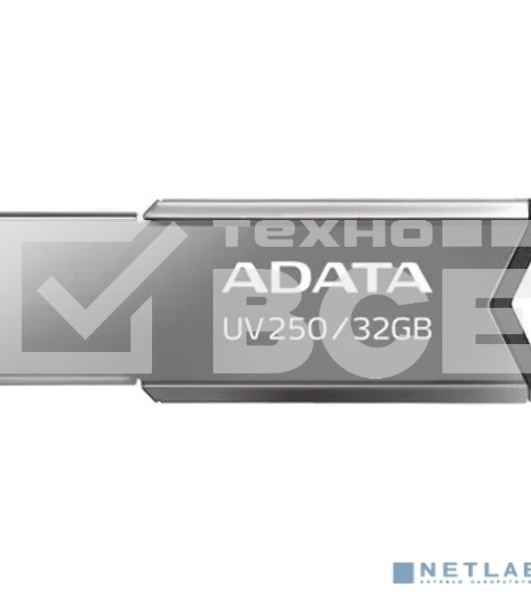 Флеш диск A-Data 32Gb UV250 AUV250-32G-RBK USB2.0 серебристый