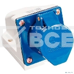 Розетка ОП 16А 220В 2P+PЕ ССИ-113 IP44 ИЭК PSR11-016-3, фото2