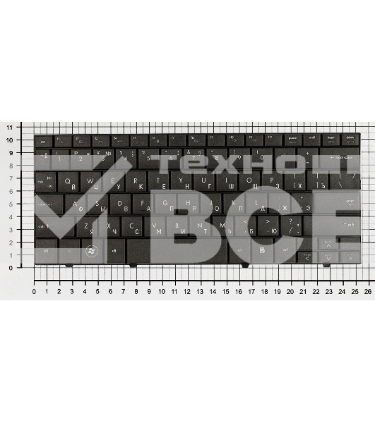 Клавиатура для ноутбука HP Mini 700 1000 1100 черная