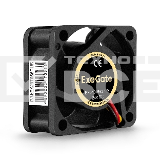 Вентилятор для корпуса ExeGate EX04015B3P-24 черный, 40 мм, 7800 об/мин, 33.1 дБ, 3 pin
