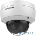 Уличная купольная IP-камера Hikvision 2Мп уличная купольная IP-камера, EXIR ИК 30м, технология AcuSense, 1/2.8 CMOS, объектив 4мм, угол 87, мех ИК-фильтр, 0.005лк@F1.6, H.265/H.265+/H.264/H.264+/MJPEG, 3 потока, 1920х1080@25к/с, WDR 120дБ 3D DNR BLC ROI, слот microSD до 256Гб, встр микрофон, 1 RJ45, DC12В/PoE, 6.5Вт, -40...+60C, IP67, IK10, фото 1