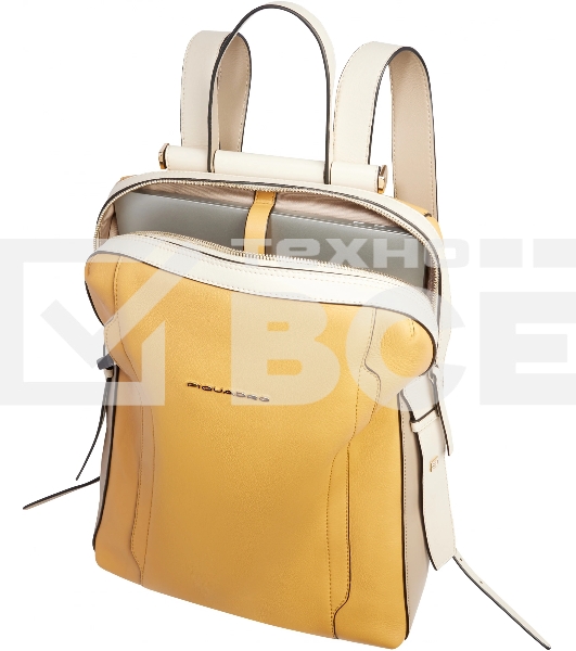 Рюкзак женский Piquadro Circle CA4576W92/GBE желтый/бежевый кожа