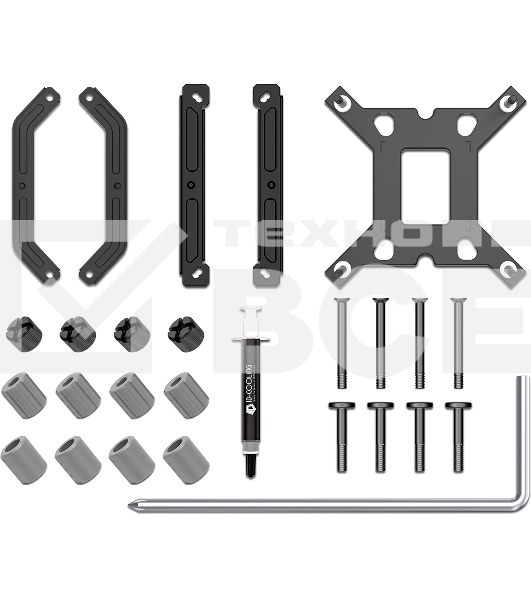 Кулер ID-COOLING IS-55 черный 120мм алюминий+медь 2000rpm 31.5db 4-pin 125W 55мм