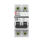 Выключатель автоматический EKF mcb4729-2-20C 2P 20А (C) 4,5кА ВА 47-29 EKF Basic, фото3