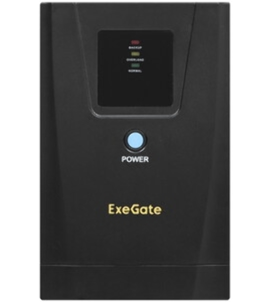 Источник бесперебойного питания ExeGate Power NB-2000.LED.AVR.8C13 (2000VA/1200W, LED, AVR, 8*C13, батарея 12V 9Ah - 2 шт., металлический корпус, Black)