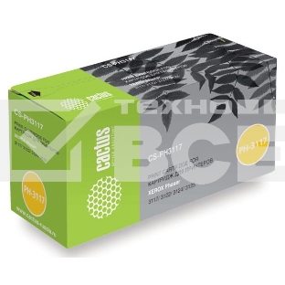 Картридж лазерный Cactus CS-PH3117 (106R01159) черный (3000 стр.) для Xerox Phaser 3117/ 3122/ 3124/ 3125