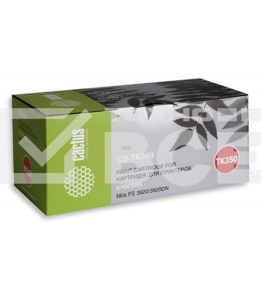 Картридж лазерный Cactus CS-TK350 черный (15000 стр.) для Kyocera Mita FS 3920/3920DN
