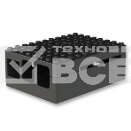 Корпус RA182 black для микрокомпьютера Raspberry Pi 3 ACD Black ABS Plastic Building Block case for Raspberry Pi 3, фото 1