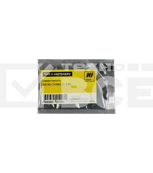 Чип к картриджу Kyocera FS-5150 (Hi-Black),new TK-580, 2.8K, C
