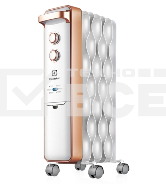 Масляный обогреватель Electrolux EOH/M-9157, белый, 1500 Вт, 20 м2, термостат