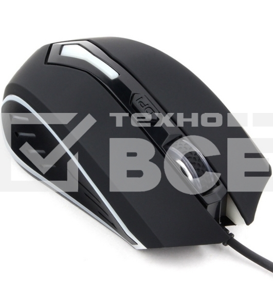 Мышь проводная Гарнизон GM-700G черный, 1600 dpi, USB, кнопки - 6