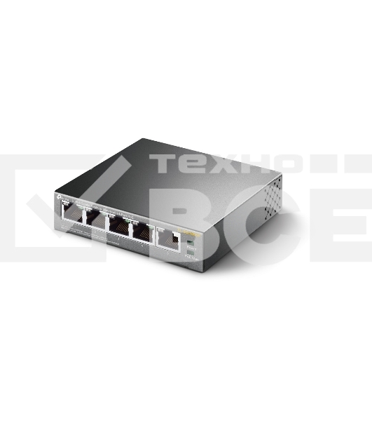 Коммутатор TP-Link SMBTL-SG1005P 5-портовый гигабитный настольный коммутатор с 4 портами PoE SMB 56W