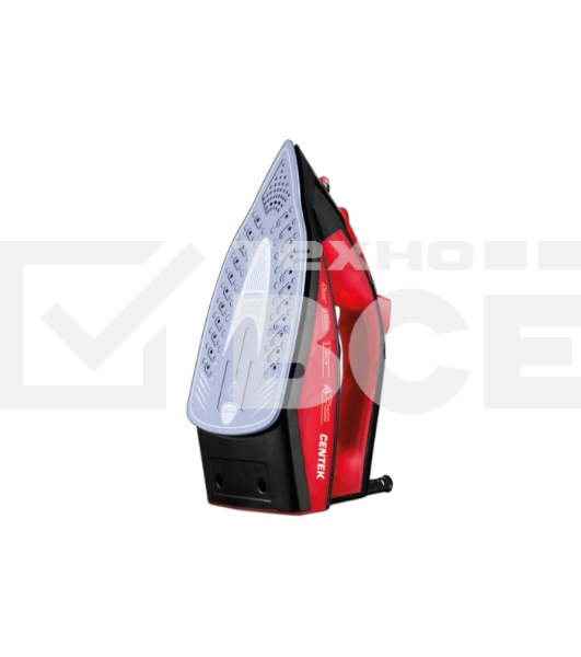 Утюг Centek CT-2355 RED 2500Вт, керамическ подошва, 270мл, паровой удар, самоочистка, капля-стоп