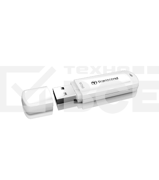 Флешка USB Transcend JetFlash 730 (TS64GJF730), 64Gb, USB 3.0, R/W 80/25, белый