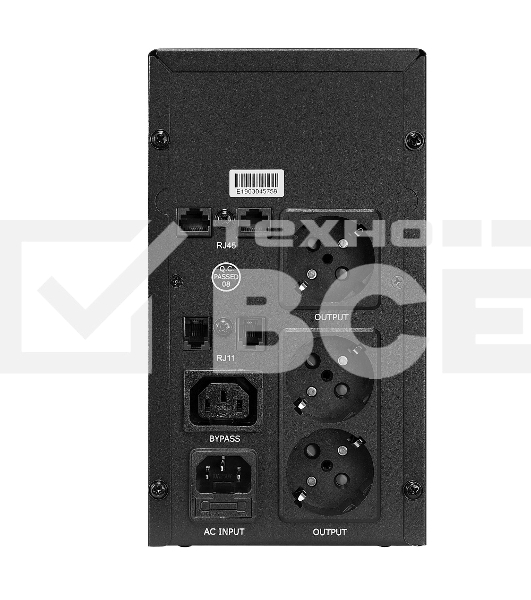 Источник бесперебойного питания CROWN ИБП CMU-SP800EURO {800VA, металл,1x12V/9AH, розетки 3*EURO+1*IEC bybas} CM000001492