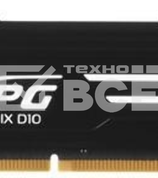 Оперативная память XPG Gammix D10, DDR4, 8GB (1x8GB), 3600MHz, CL18, с радиатором, черный