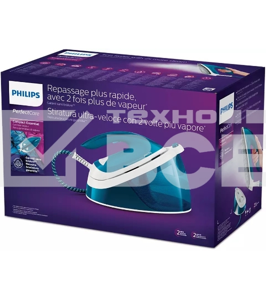 Парогенератор Philips GC6840/20 2400Вт бирюзовый/белый