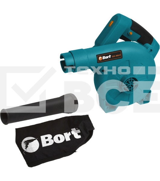 Воздуходувка Bort BSS-900-R 900Вт пит.:от сети синий