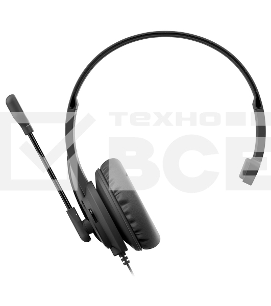 Наушники с микрофоном A4Tech HU-11 черный 2м накладные USB оголовье