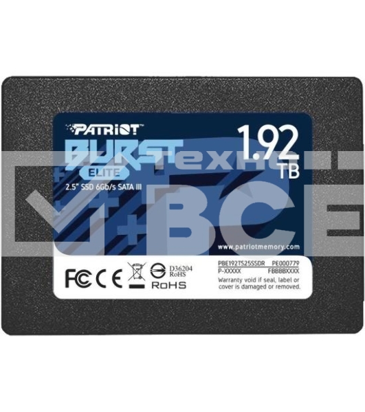 Накопитель SSD Patriot Burst Elite, 1.92Tb, SATA, 2.5