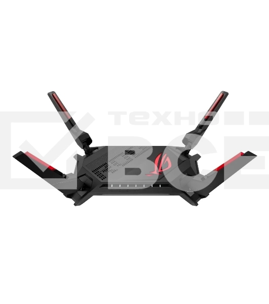 Роутер ASUS ROG GT-AX6000802.11b/g/n/ac, ax, до 1148 + 4804Мбит/c, 2,4 + 5 гГц, 8 антенн, USB, GBT LAN; 90IG0780-MO3B00