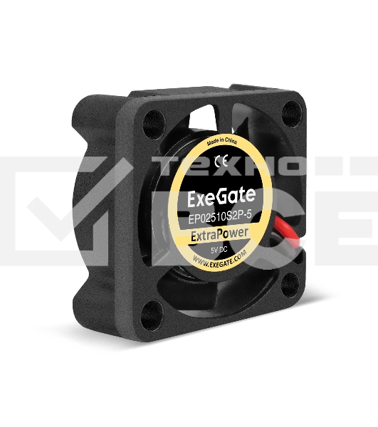 Вентилятор для корпуса ExeGate ExtraPower EP02510S2P-5 черный, 25 мм, 12000 об/мин, 26 дБ, 2 pin