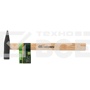 Молоток слесарный Сибртех, 300 г, квадратный боек, деревянная рукоятка