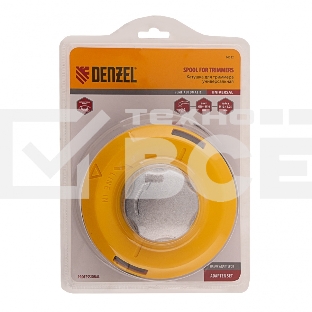 Катушка Denzel 96322  тримм. полуавтомат. легкая заправка лески гайка m10x1.25 винт m10-m10 алюм.кн