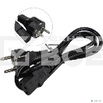 Кабель питания ExeGate Power PC-1P (Евровилка Schuko->С13) VDE-250V-3*0.5-CU, 6A, черный, 1.0м, фото2
