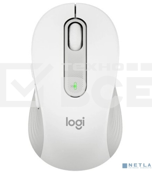 Мышь беспроводная Logitech Signature M650 белый, 4000 dpi, радиоканал, Bluetooth, USB, кнопки - 5