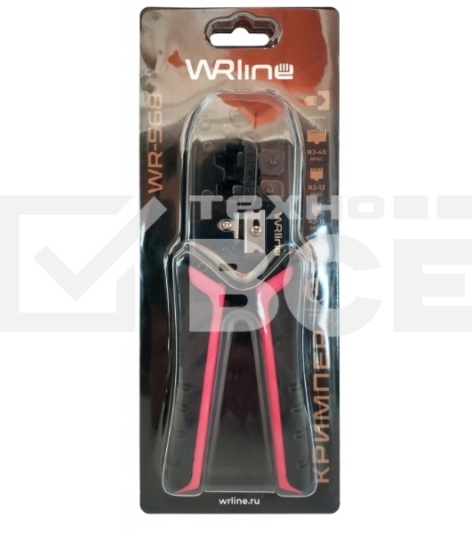 Инструмент обжимной WRline WR-568 для RJ-45/RJ-12/RJ-11/RJ-22