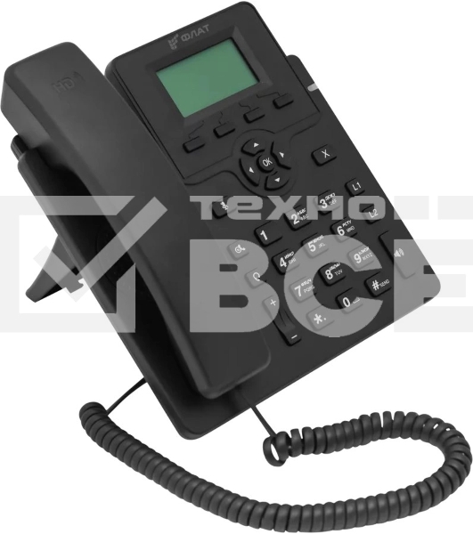 Телефон IP Флат Flat-Phone-C10/RU черный