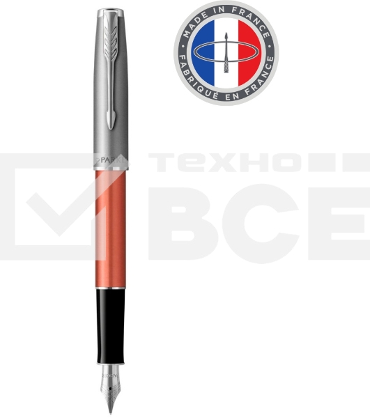 Ручка перьевая Parker Sonnet Essentials SB F545 (CW2169228) LaqOrange CT F сталь нержавеющая подар.кор.